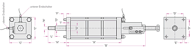 Pneumatik Standardzylinder - anklicken zum Vergrößern Pneumatik Standardzylinder - anklicken zum Vergrößern